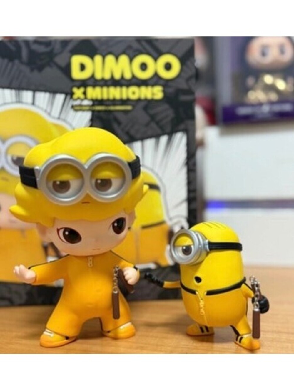 Dimoo x Minions 2 pieces set Pop Mart x Dimoo x Illumination Figures New Sealed
